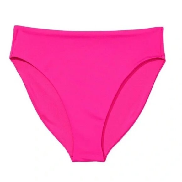 Victoria's Secret | Pink High Waisted Full Coverage Bikini Bottoms | Size Medium - Picture 1 of 9